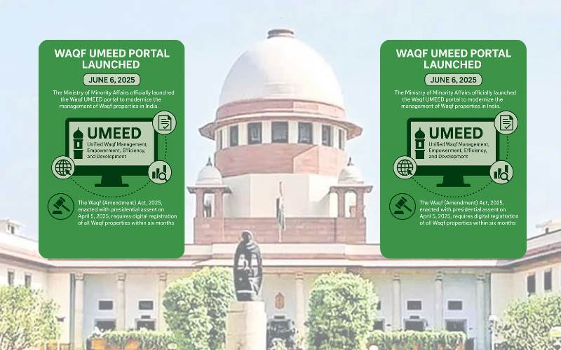    اْمید پورٹل پر وقف رجسٹریشن کی مہلت میں توسیع  دینے سے سپریم کورٹ کا  انکار۔وقف ٹریبونل سے رجوع کرنےکامشورہ 